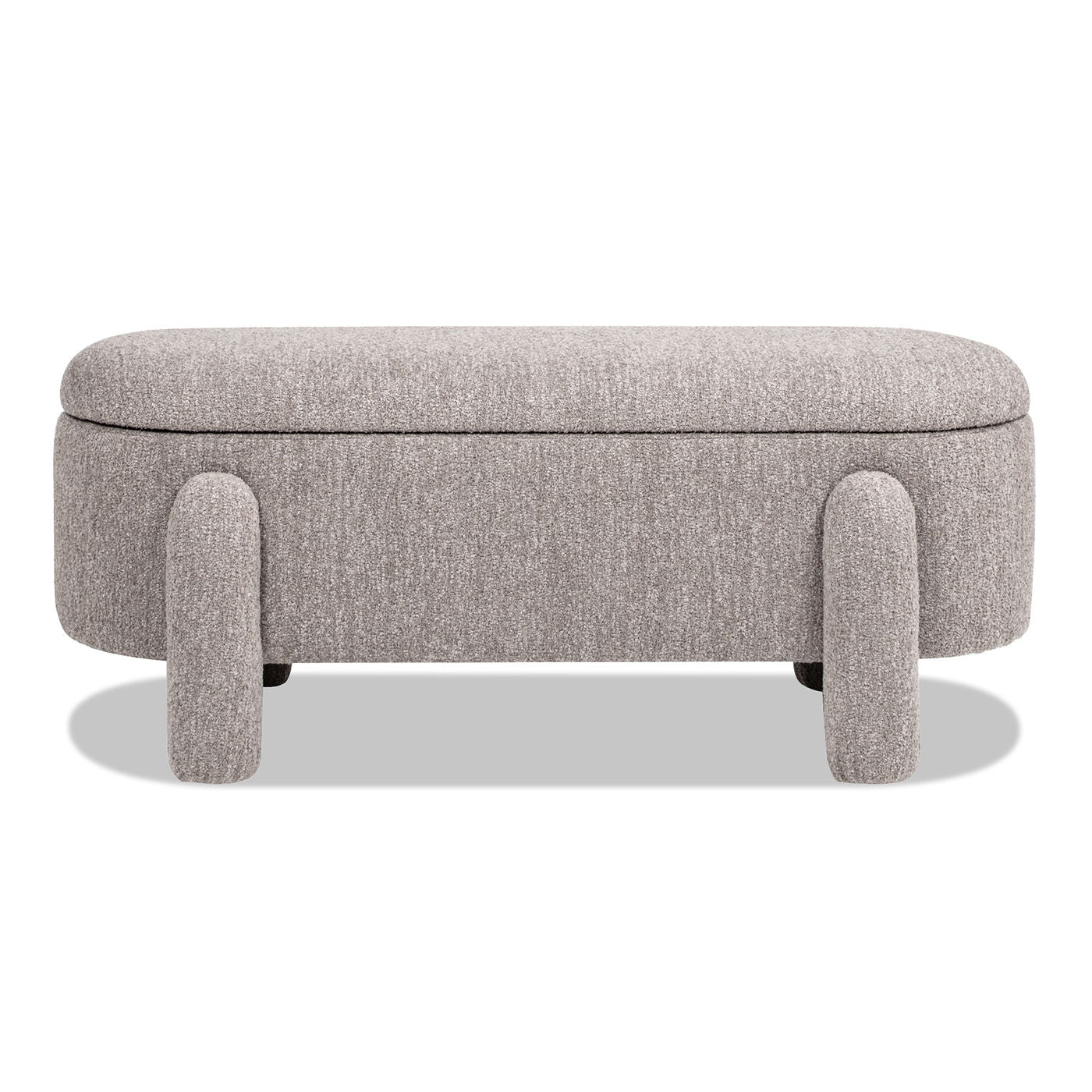 Hugo - Oval Fully Upholstered Storage Bench