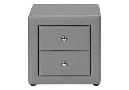 Nightstand, Storage Drawer Versatile Use, Upholstered, Transitional