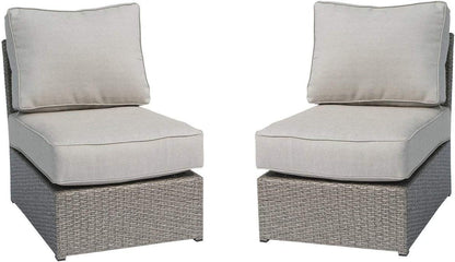 Armless Patio Chair With Cushions