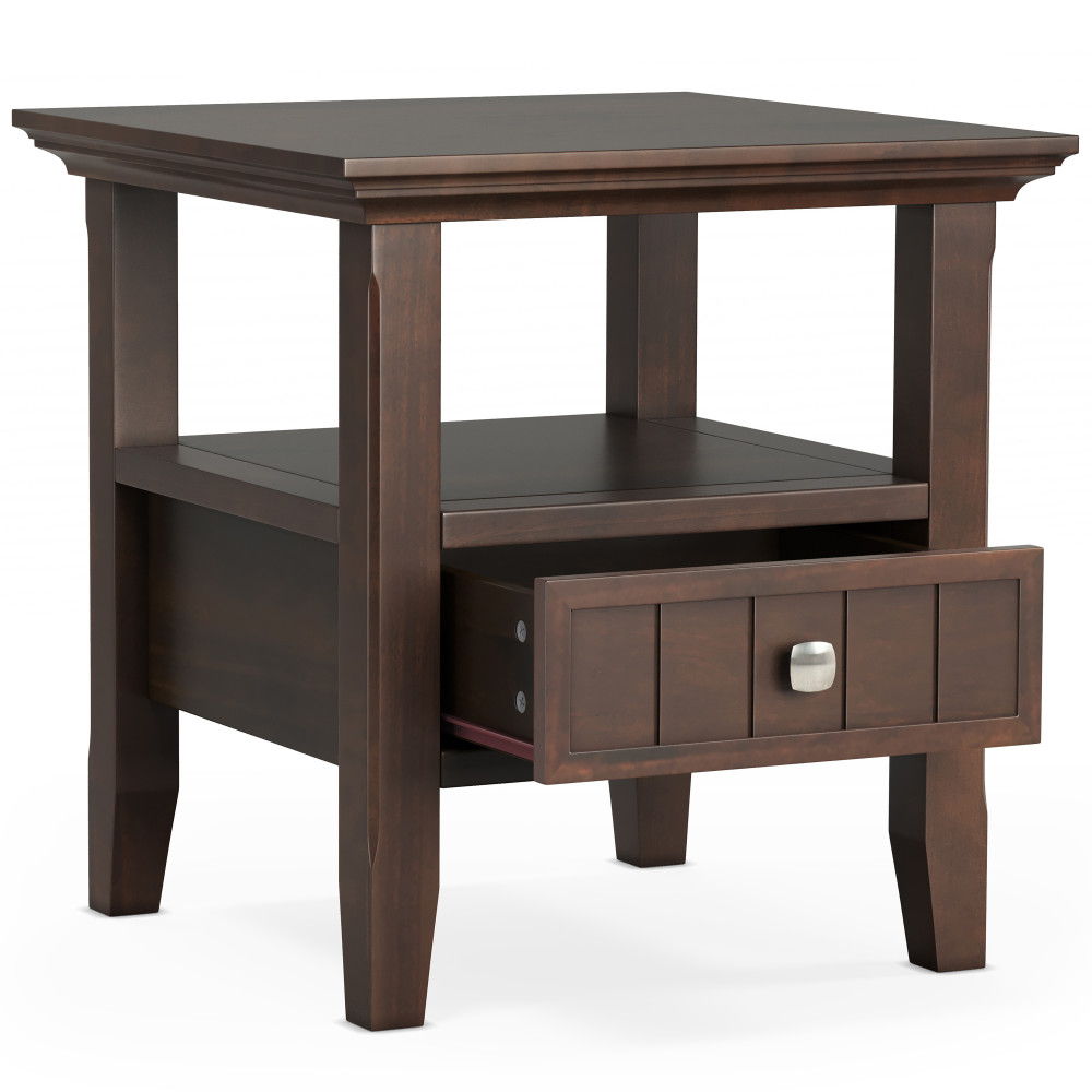 Acadian - End Table With Drawer - Brown