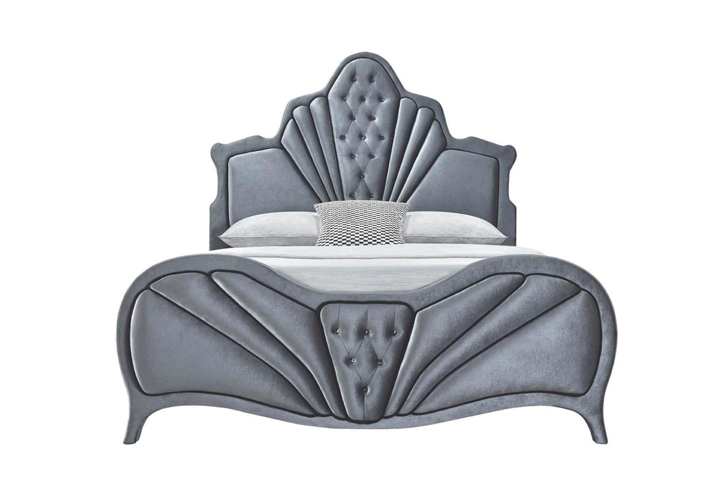 Dante - Queen Bed - Gray