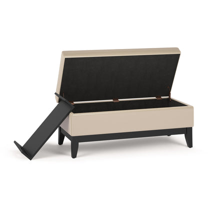 Oregon - Contemporary Storage Ottoman Bench With Tray