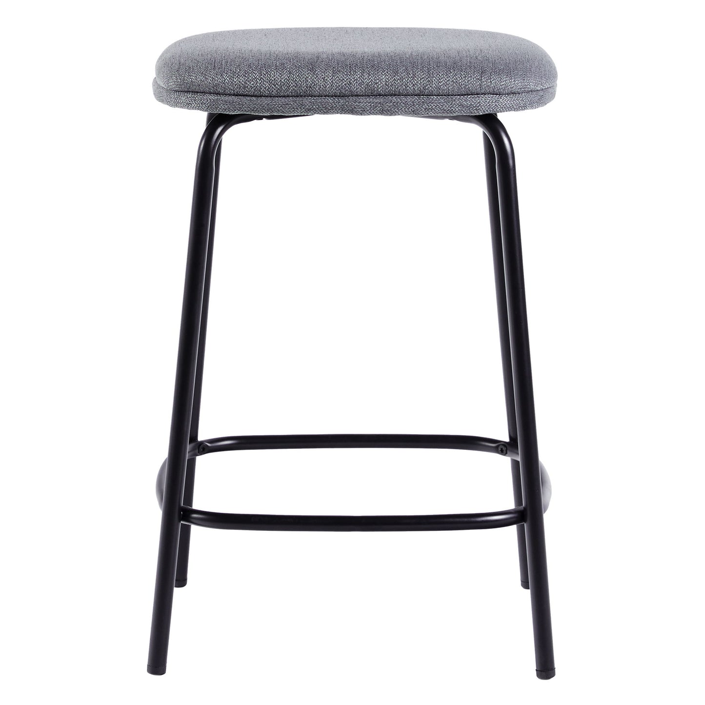 Modern Simple Counter Stool With Upholstered Seat (Set of 2)