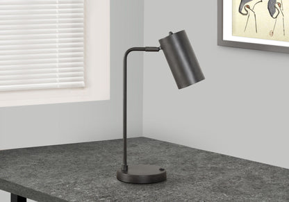 Lighting, Table Lamp, USB Port Included, Modern - Gray