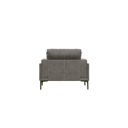 Onyx - Leather Chair - Gray