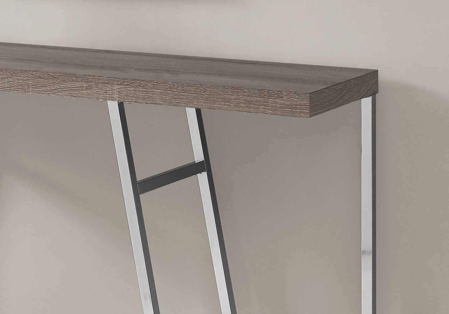 Accent Console Table For Entryway, Durable Construction - Taupe