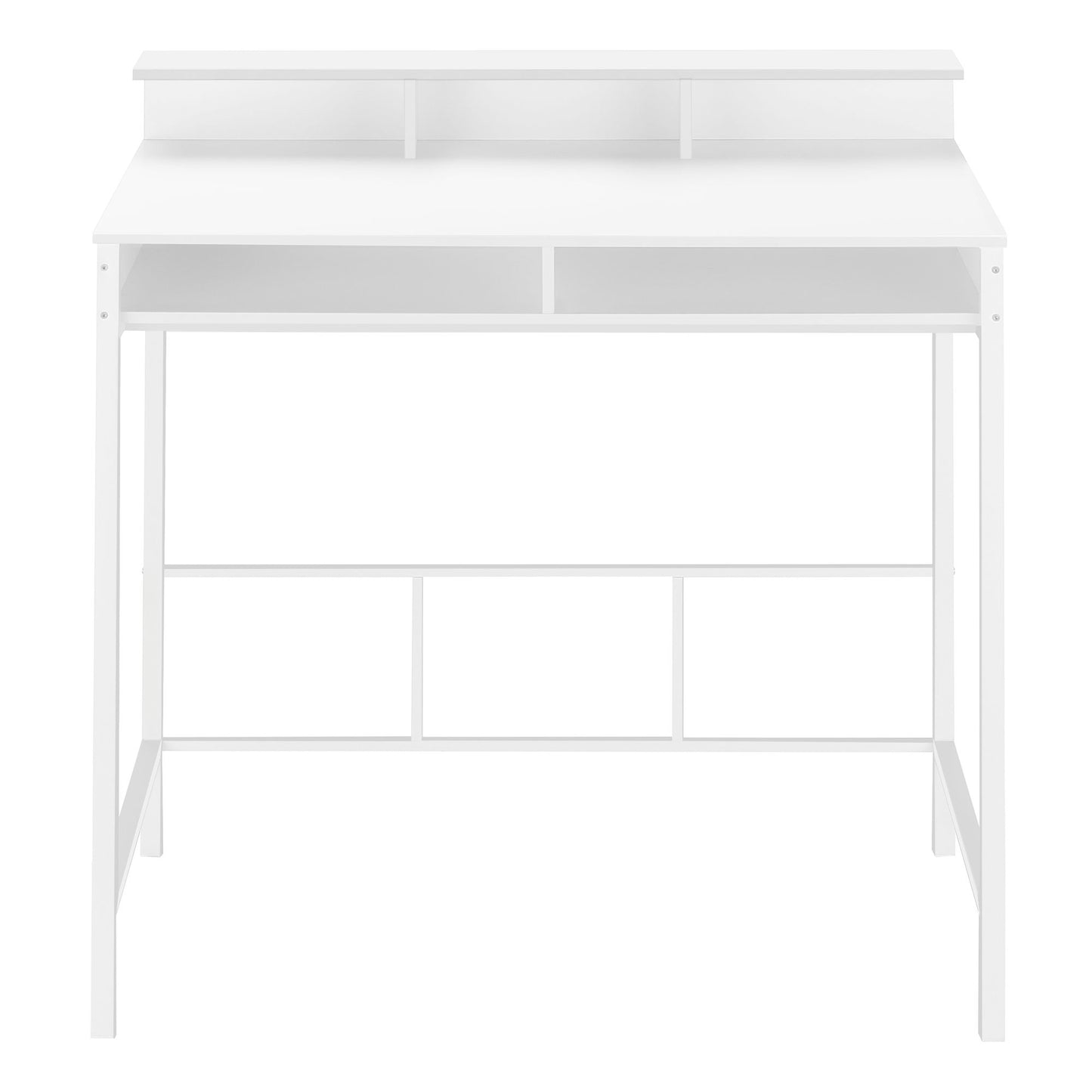 Computer Desk For Home Office, Standing, Storage Shelves, Laptop, Contemporary & Modern