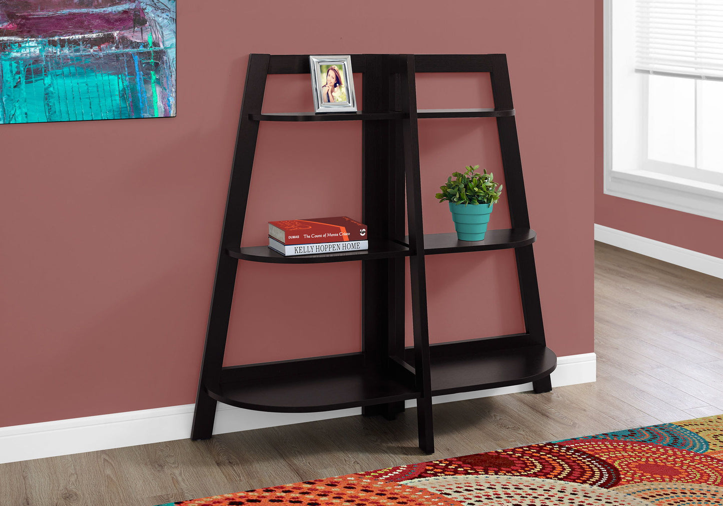 Bookshelf, Bookcase, Etagere, 3 Tier, For Office, Contemporary & Modern