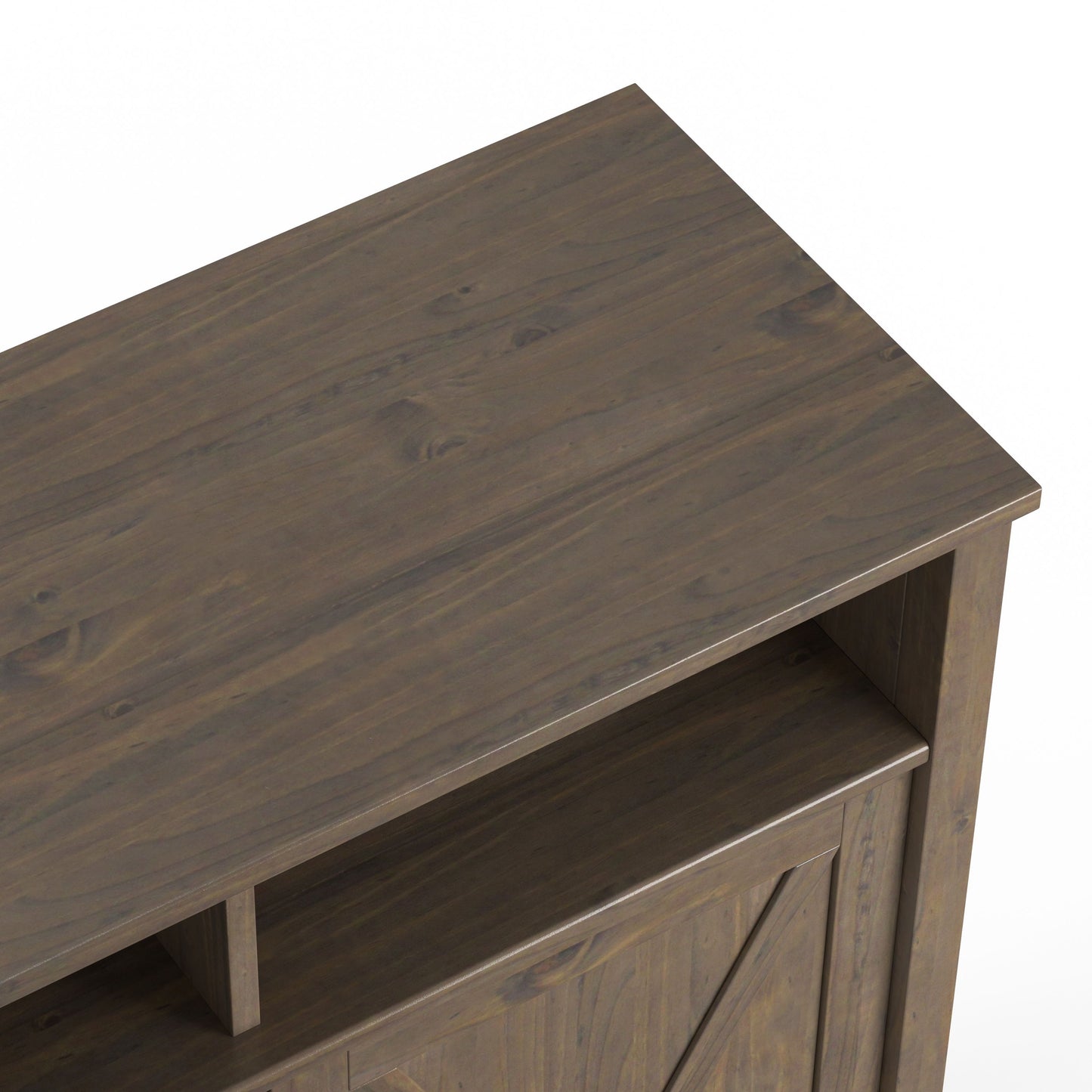 Ela - Medium Storage Cabinet - Smoky Brown