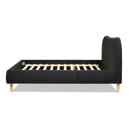 Roman - Curved Headboard Upholstered Platform Bed