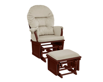 Madison - Glider & Ottoman - White Base