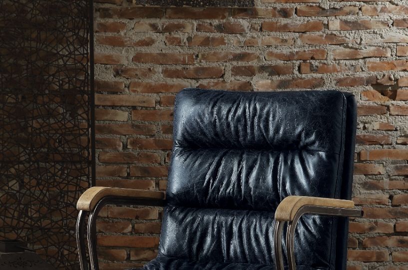 Harith - Retro Top Grain Leather Office Chair