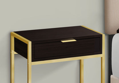 Accent Side Table, Storage Drawer, Spacious Tabletop