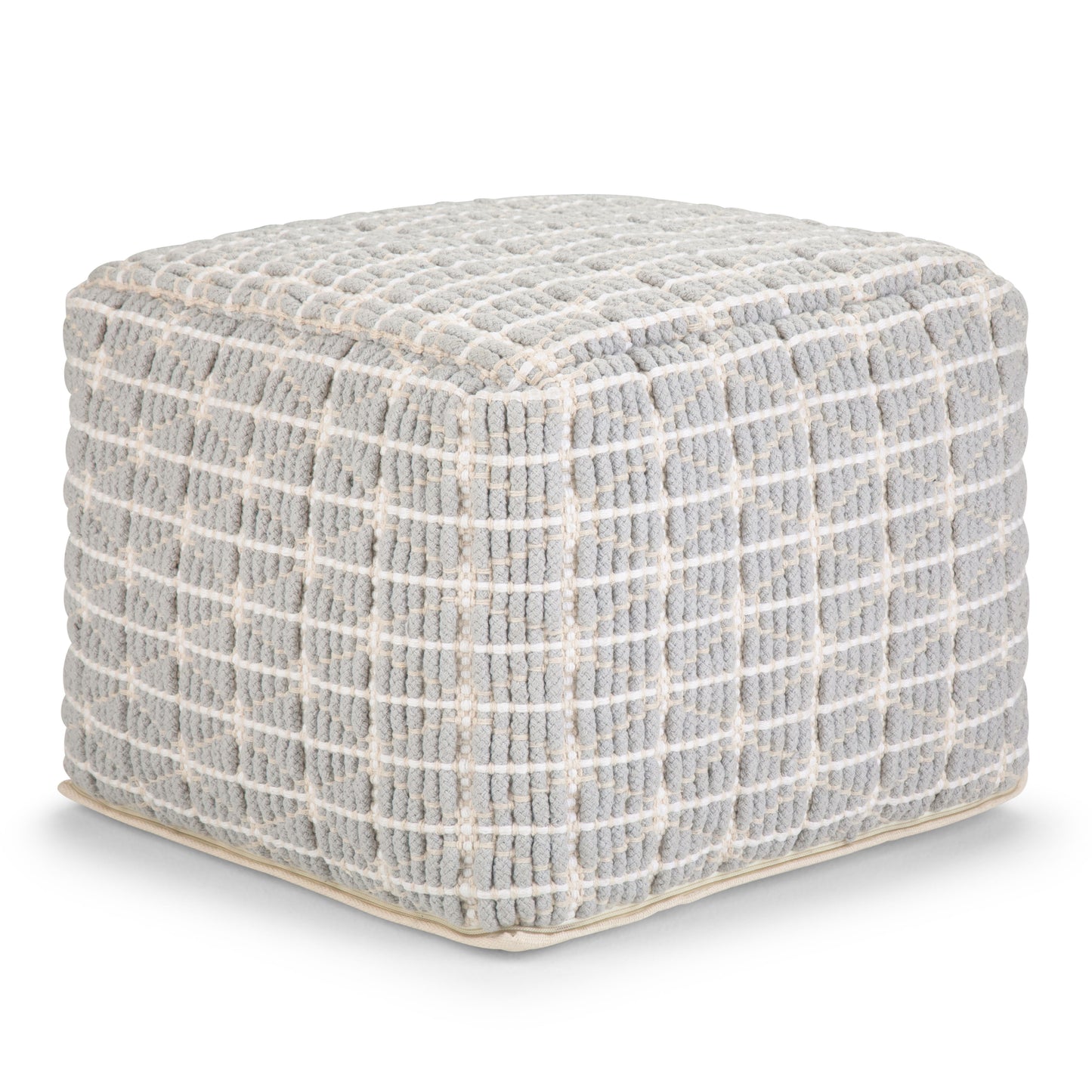 Noreen - Upholstered Square Pouf