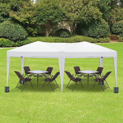 10'X20' Folding Canopy With 6 Removable Sidewalls Outdoor Event Shelter UPF 50+ Gazebo Portable Tents For Parties Beach Camping Wedding Ez Pop Up Canopy