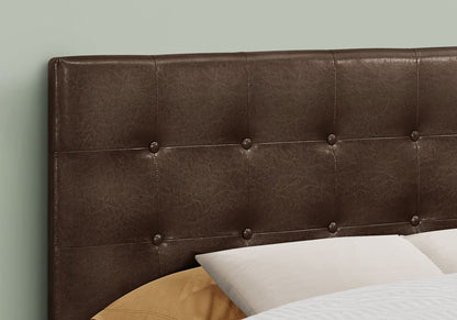 Full Size, Bed Headboard Only, Upholstered, Transitional - Brown