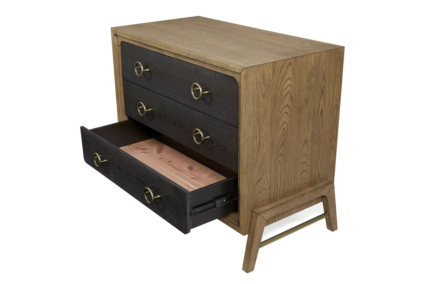 3 Drawer Bachelors Chest - Latte / Peppercorn