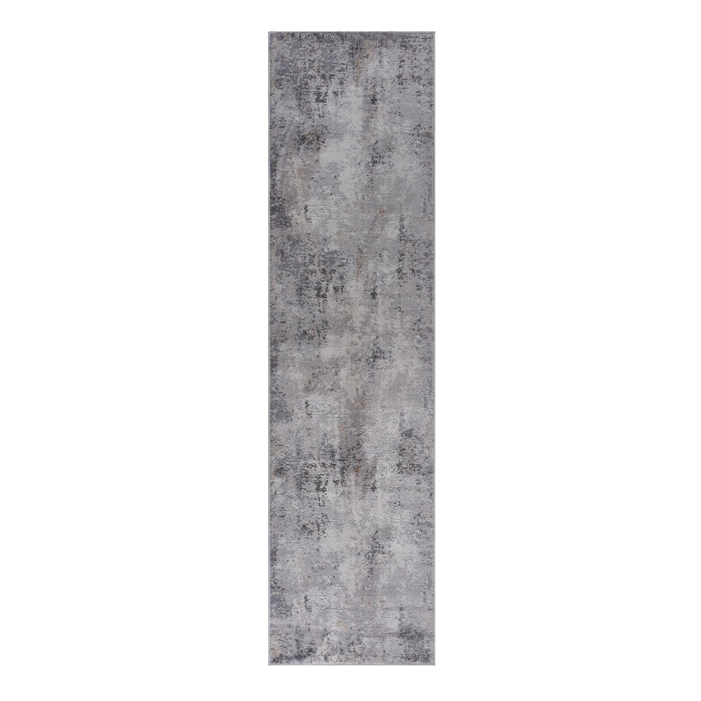 2' x 8' Abstract Non-Shedding Stylish And Stain Resistant Area Rug - Ivory / Sand