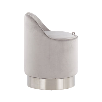 Marla - Contemporary / Glam Vanity Stool