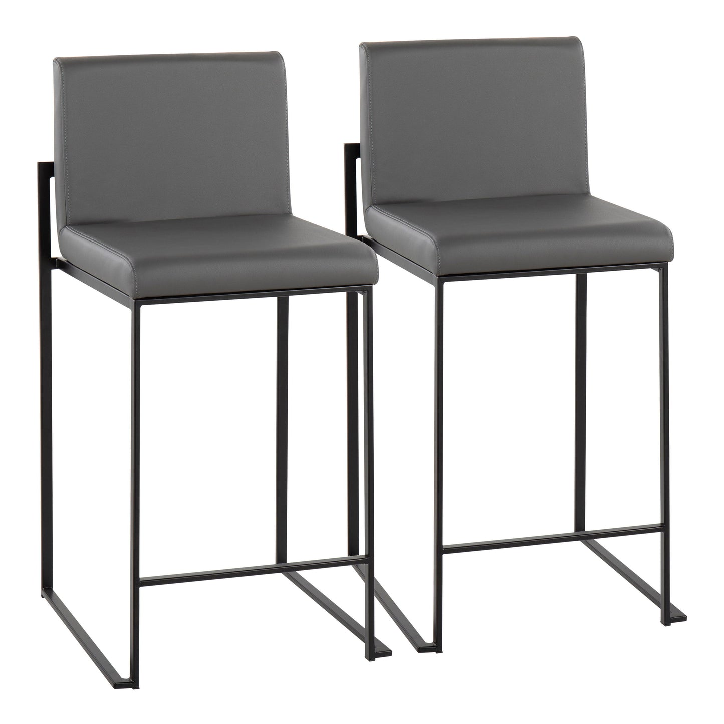 Fuji - Contemporary Modern Elegance, High Back Counter Stool