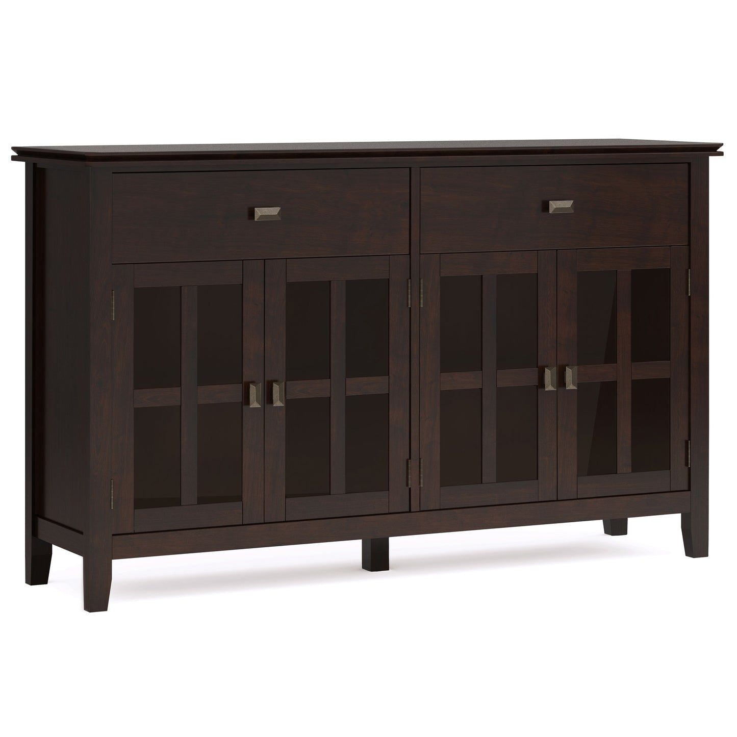 Artisan - Large 4 Door Sideboard Buffet - Dark Chestnut Brown