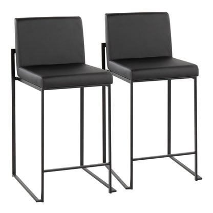 Fuji - Contemporary Modern Elegance, High Back Counter Stool