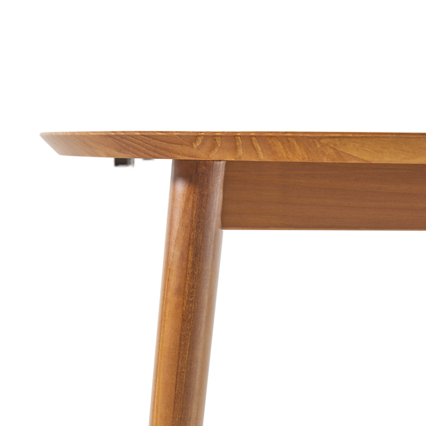 Mid-Century Damsel Extension Dining Table With Removable Leaf - Caramel