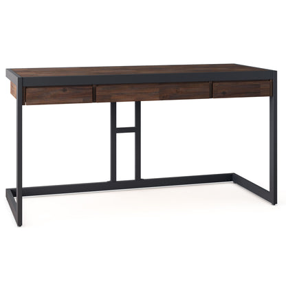 Erina - Desk - Distressed Charcoal Brown