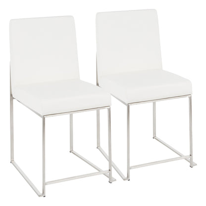 Fuji - Contemporary Modern Elegance High Back Dining Chair (Set of 2)