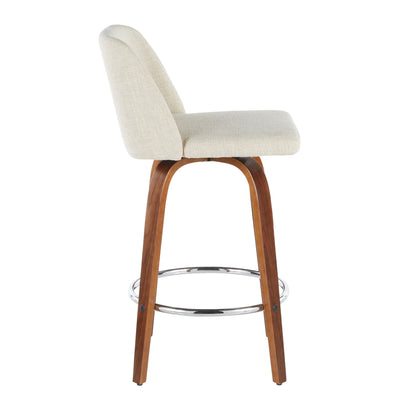 Toriano - Mid-Century Modern Counter Stool (Set of 2)