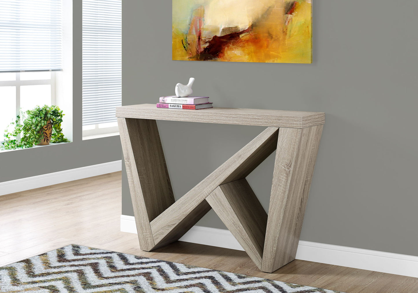 Accent Console Table For Entryway, Durable Construction