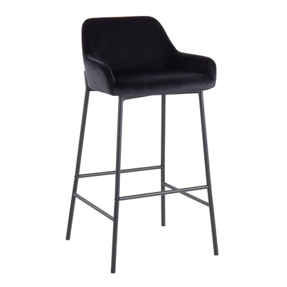 Daniella - Industrial Fixed Height Bar Stool (Set of 2)