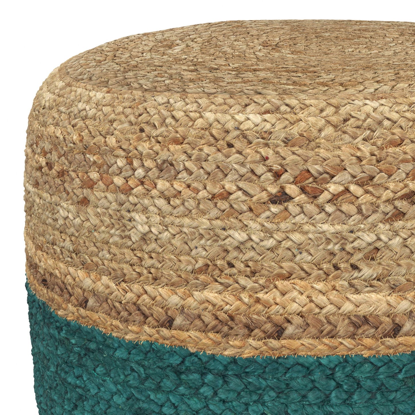 Lydia - Handcrafted Round Pouf