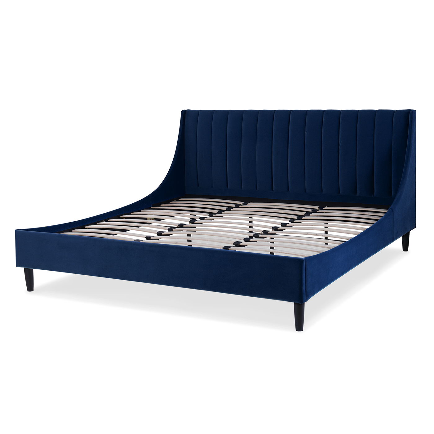 Aspen - Vertical Tufted Modern Headboard Platform Bed Set