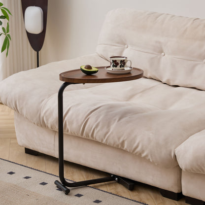 C-Shaped Side Table, Small Sofa Table For Cough, Bedroom