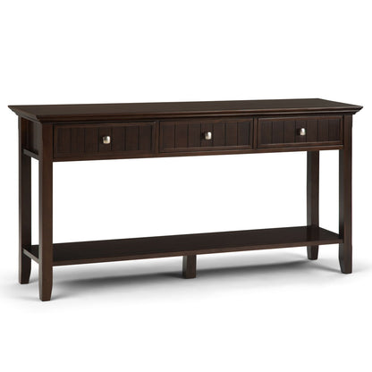 Acadian - Wide Console Sofa Table - Brunette Brown