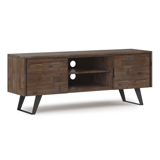 Lowry - TV Media Stand - Rustic Natural Aged Brown