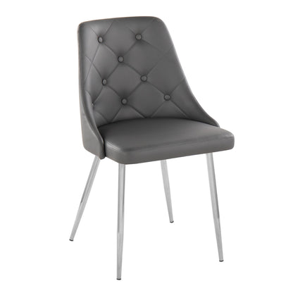 Marche - Contemporary Dining Chair With Metal Legs (Set of 2)