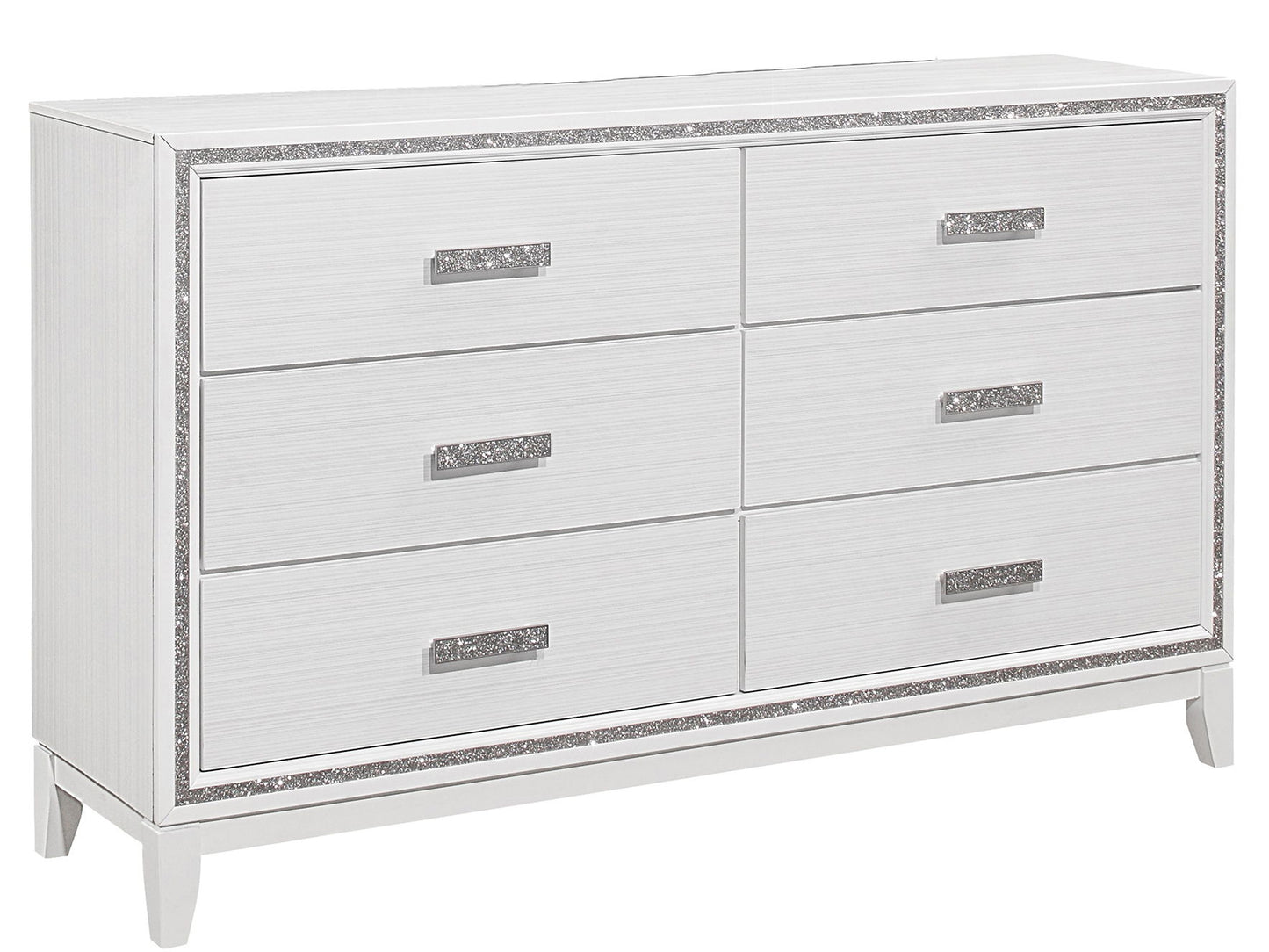 Almera - Glitter Dresser - White