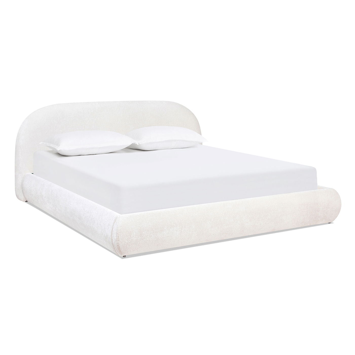 Archie Puffy Grounded - Upholstered Platform Bed