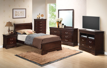 Sleigh Bed With Low Footboard