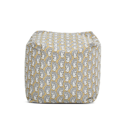 Pouf Luxury Oversized Bean Bag Cube Ottoman