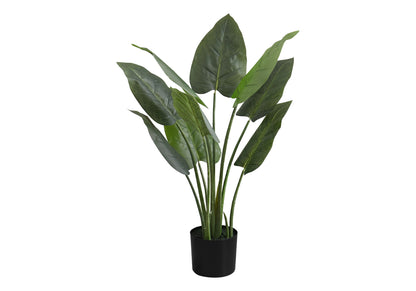 37" Tall, Artificial Plant, Aureum Tree, Indoor, Faux, Fake, Floor, Greenery, Potted, Real Touch, Decorative - Green / Black