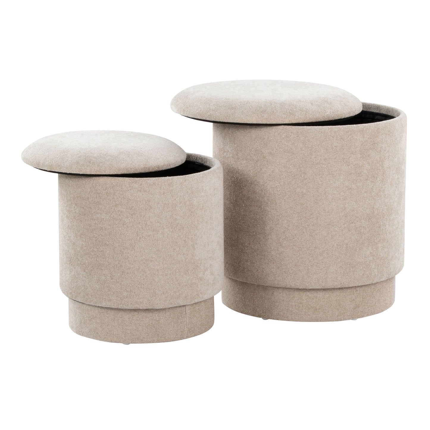 Marla - Upholste Contemporary Ottoman Set