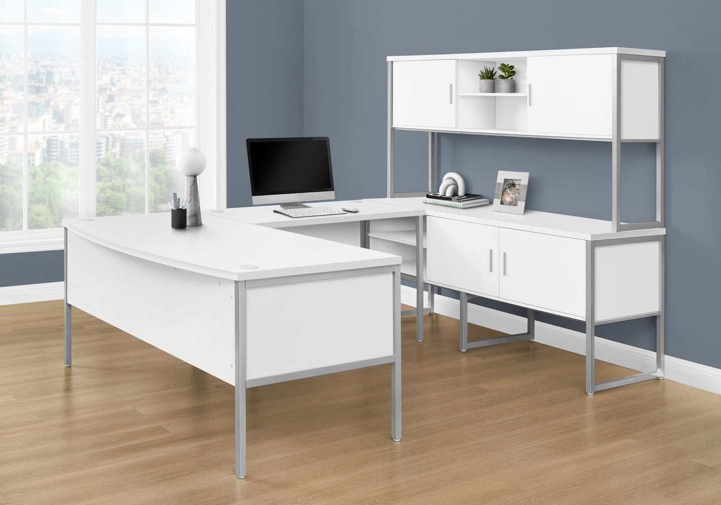 Computer Desk, Home Office, Commercial Grade, Contemporary & Modern