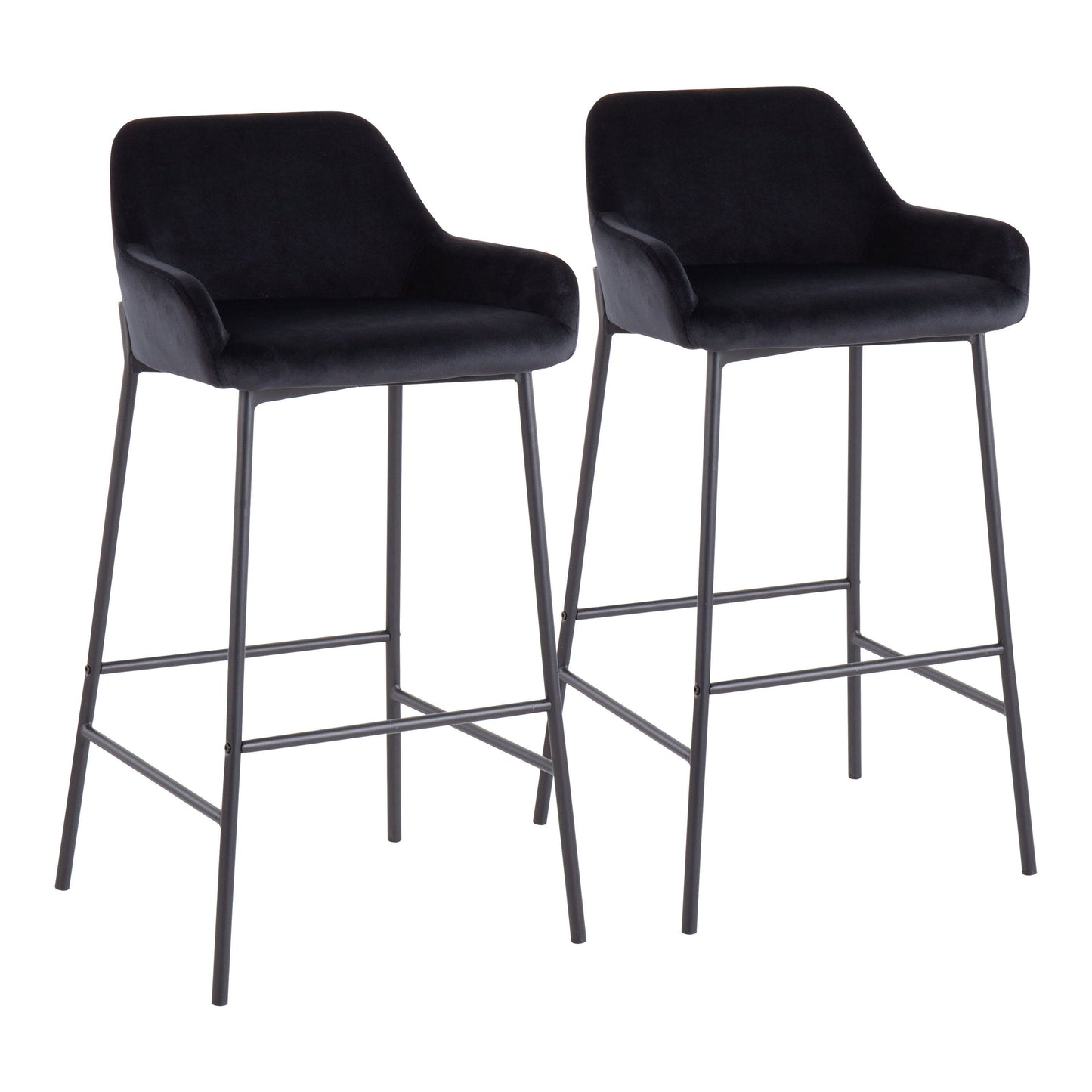 Daniella - Industrial Fixed Height Bar Stool (Set of 2)