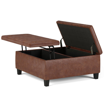 Ellis - Coffee Table Storage Ottoman Contemporary Design