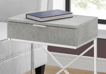 Accent Side Table, Storage Drawer, Spacious Tabletop, Contemporary & Modern