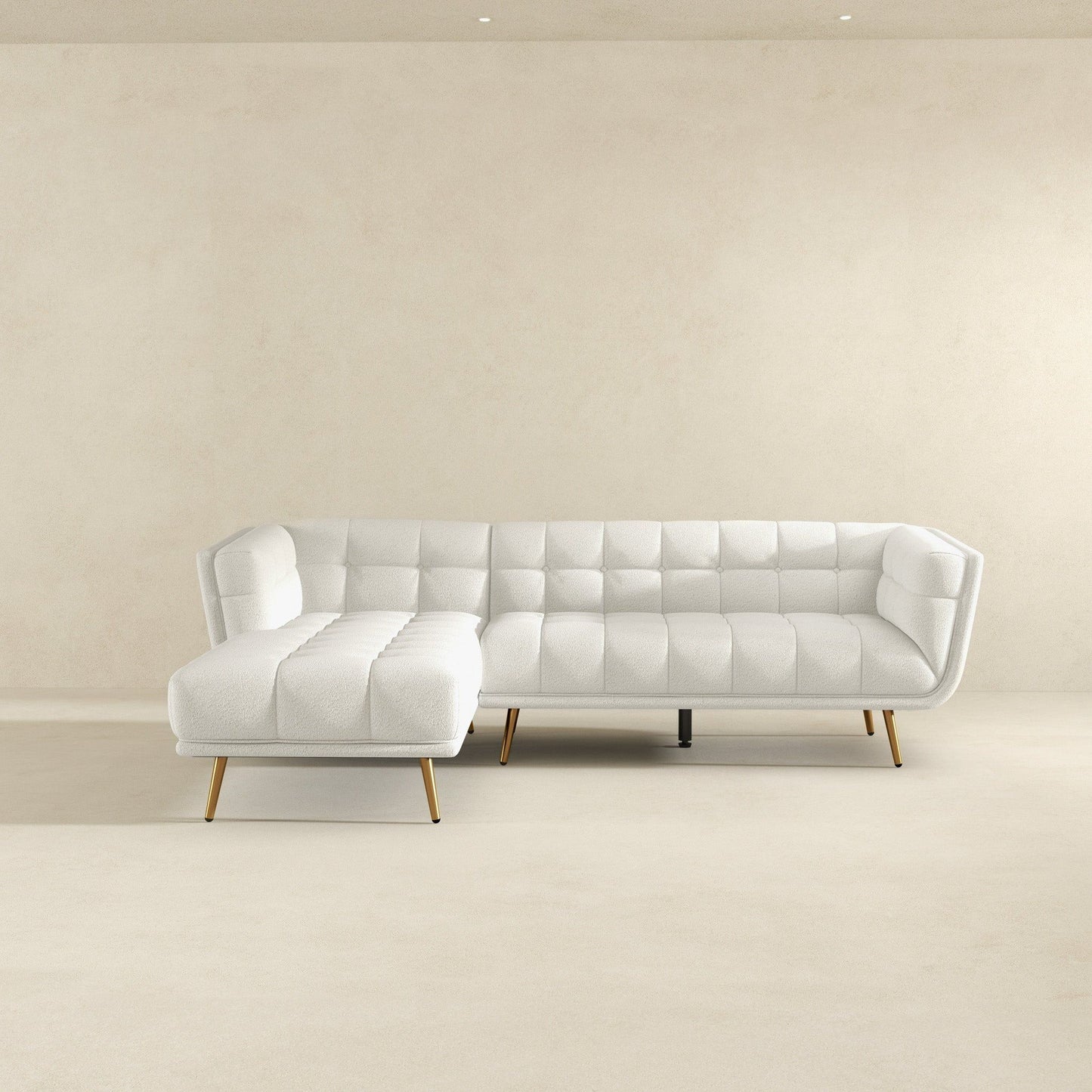 Addison - L Shape Sectional Sofa Tufted