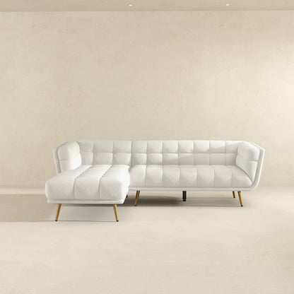 Addison - L Shape Sectional Sofa Tufted